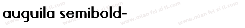 auguila semibold字体转换